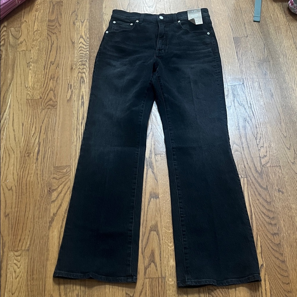 NWT Madewell Relaxed Bootcut Jeans Black